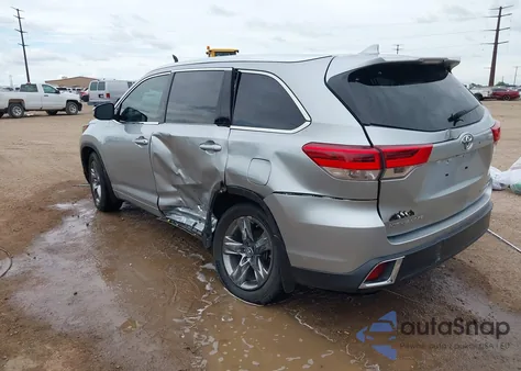 2019 Toyota Highlander Limited Platinum from USA, damaged, VIN 5TDDZRFH5KS975120